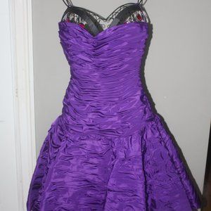 Purple Victor Costa Dress